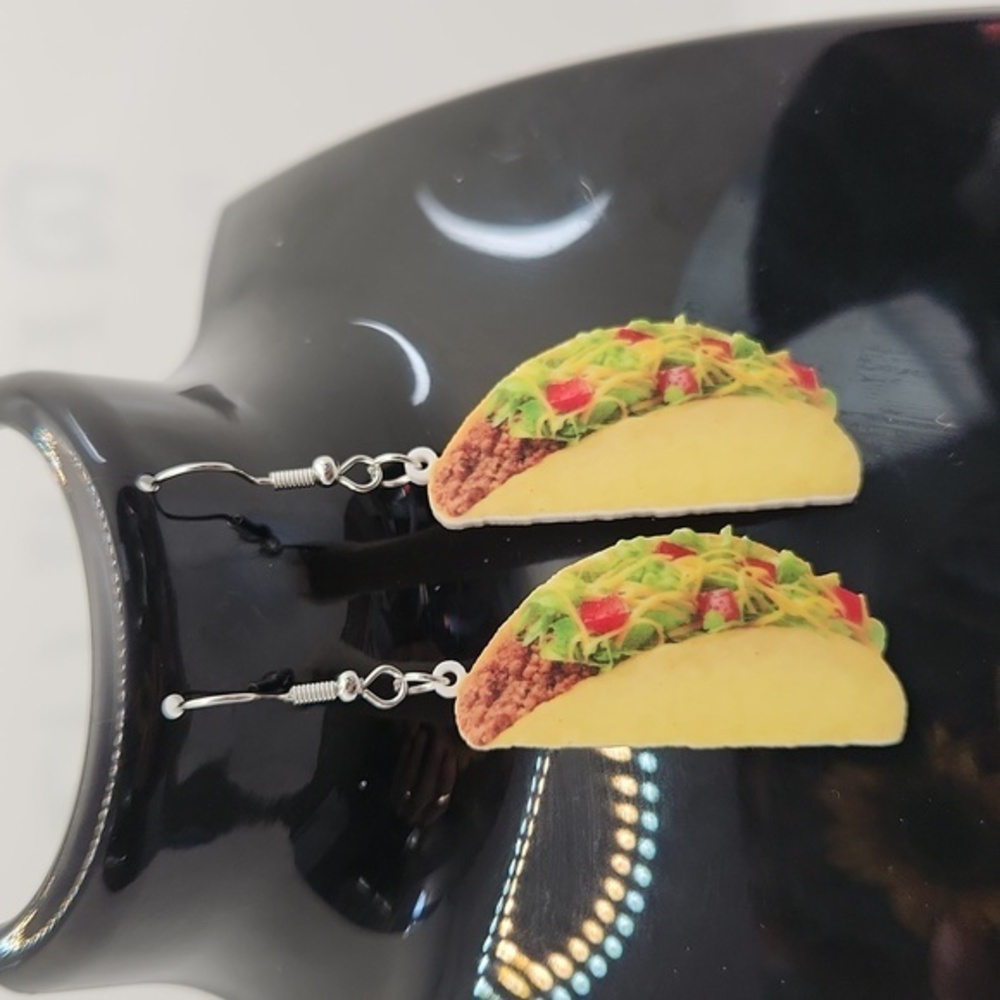 Creative Womens‎ Dangle Taco Earrings NWT